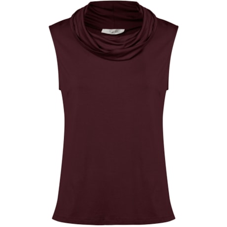 CAPITOLLIUM - BLUSA CAVADA GOLA ROULE - VINHO