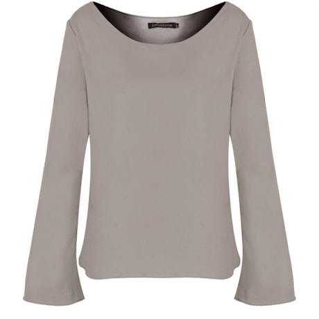 CAPITOLLIUM - BLUSA CREPE MANGA FLARE - FENDI