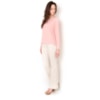 CAPITOLLIUM - BLUSA CREPE MANGA FLARE - SALMÃO