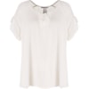 CAPITOLLIUM - BLUSA CREPE MANGA LONGA BUSTO AMARRAÇÕES - OFF WHITE