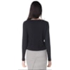 CAPITOLLIUM - BLUSA CROPPED RIBANA - PRETO