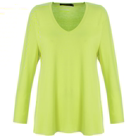 CAPITOLLIUM - BLUSA DEC V AMPLO VISCOSE M/L - LIMA