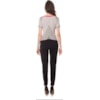 CAPITOLLIUM - BLUSA DECOTE V COM RECORTES - LARANJA
