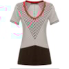 CAPITOLLIUM - BLUSA DECOTE V COM RECORTES - LARANJA