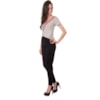 CAPITOLLIUM - BLUSA DECOTE V COM RECORTES - VERDE ÁGUA