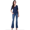 CAPITOLLIUM - BLUSA DECOTE V MANGA 3/4 - AZUL