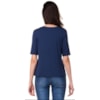 CAPITOLLIUM - BLUSA DECOTE V MANGA 3/4 - AZUL