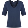 CAPITOLLIUM - BLUSA DECOTE V MANGA 3/4 - AZUL