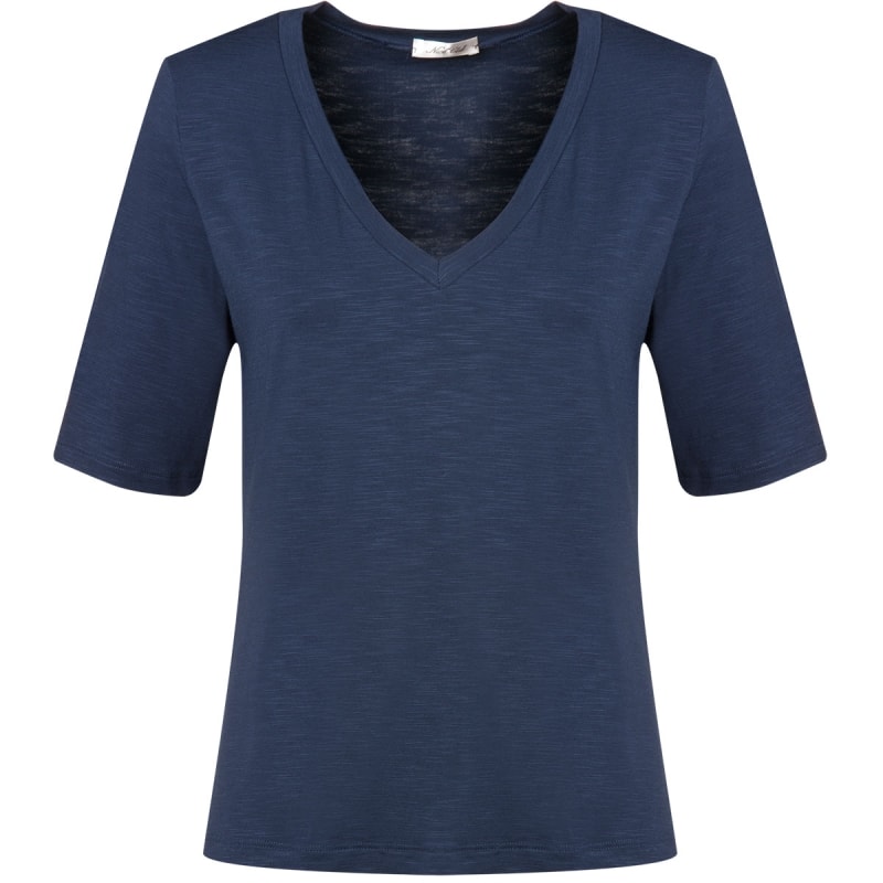 CAPITOLLIUM - BLUSA DECOTE V MANGA 3/4 - AZUL