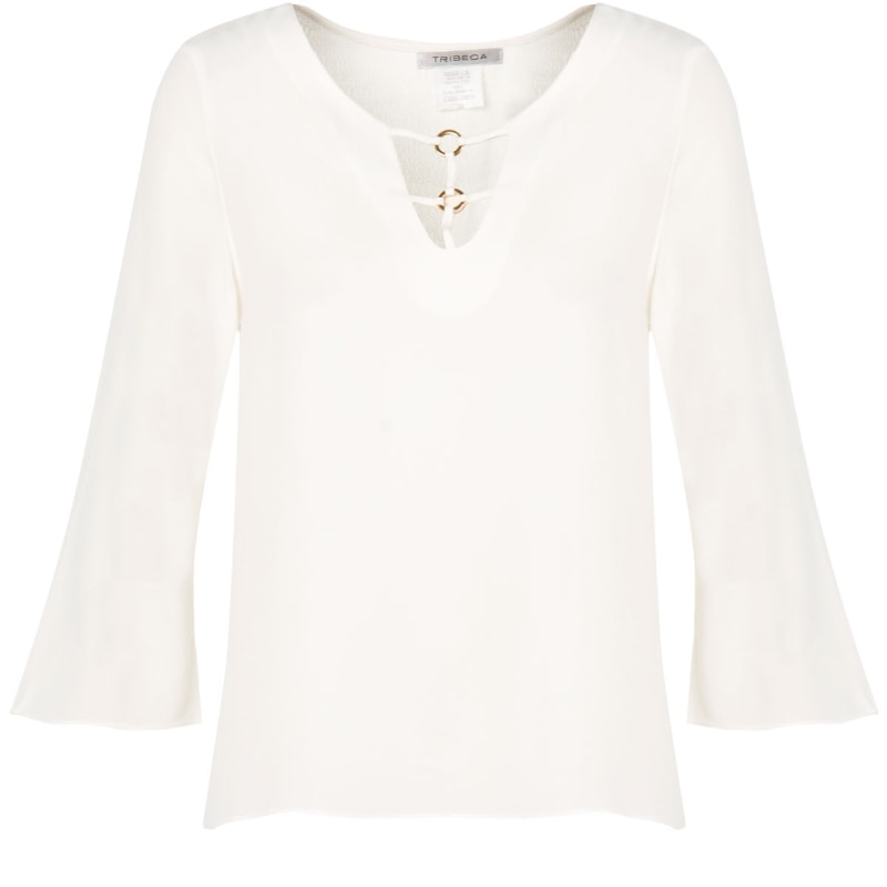 CAPITOLLIUM - BLUSA DETALHE BUSTO ARGOLAS - OFF WHITE