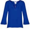 CAPITOLLIUM - BLUSA DETALHE BUSTO ARGOLAS - ROYAL