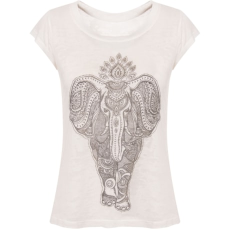 CAPITOLLIUM - BLUSA ELEFANTE INDIANO - OFF WHITE