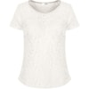 CAPITOLLIUM - BLUSA EM RENDA MC GOLA REDONDA - OFF WHITE