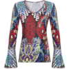 CAPITOLLIUM - BLUSA ESTAMPADA MANGA SINO - VERMELHO