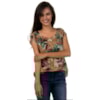 CAPITOLLIUM - BLUSA ESTAMPADA SEM MANGAS AMPLA - AZUL