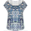 CAPITOLLIUM - BLUSA ESTAMPADA SEM MANGAS AMPLA - AZUL