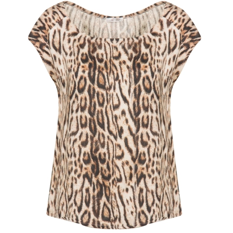 CAPITOLLIUM - BLUSA ESTAMPADA SEM MANGAS AMPLA - MARROM