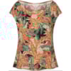 CAPITOLLIUM - BLUSA ESTAMPADA SEM MANGAS AMPLA - TELHA