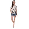 CAPITOLLIUM - BLUSA EVASÊ ESTAMPA COQUEIRO - OFF WHITE