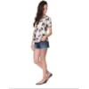 CAPITOLLIUM - BLUSA EVASÊ ESTAMPA COQUEIRO - OFF WHITE
