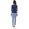 CAPITOLLIUM - BLUSA MALHA CACHECOUER MANGA 3/4 - MARINHO