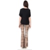 CAPITOLLIUM - BLUSA MALHA DUPLA DECOTE ABERTO - OFF WHITE