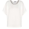 CAPITOLLIUM - BLUSA MALHA DUPLA DECOTE ABERTO - OFF WHITE