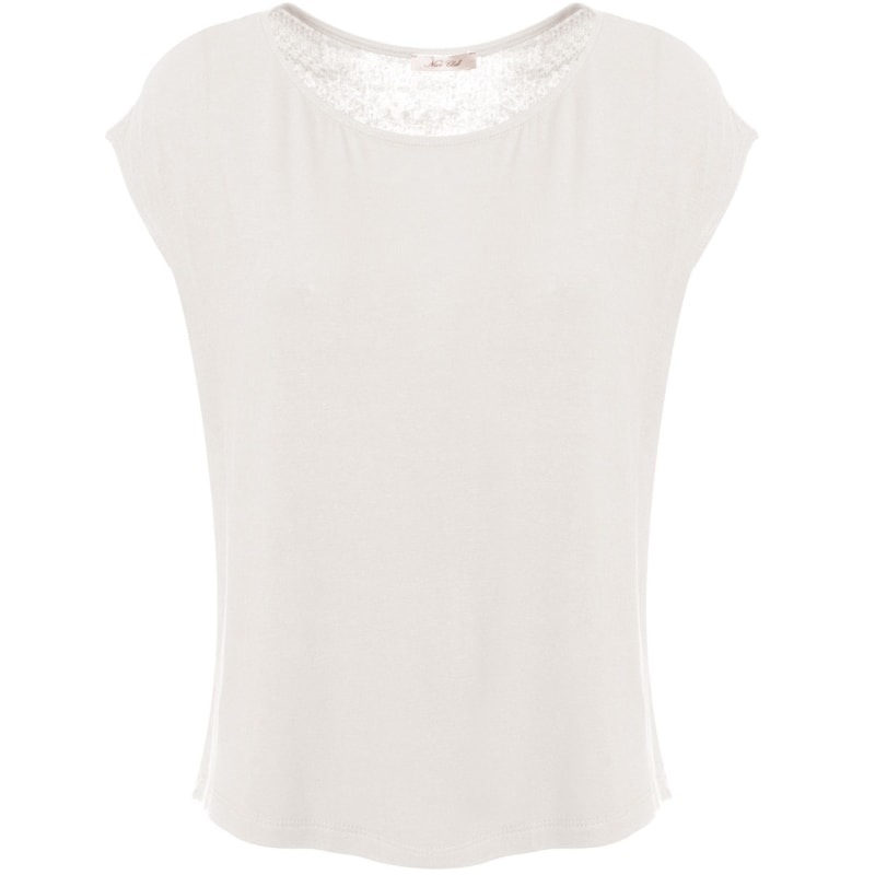 CAPITOLLIUM - BLUSA MALHA ENTREMEIOS COSTAS - OFF WHITE