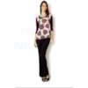 CAPITOLLIUM - BLUSA MALHA M3/4 FRENTE ESTAMPADA - PRETO