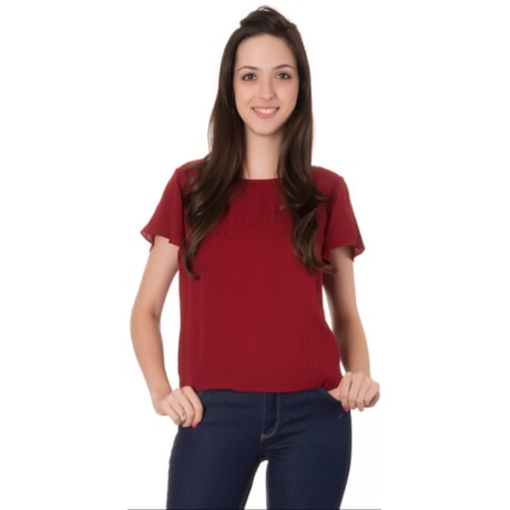 CAPITOLLIUM - BLUSA MAQUINETADA COM BOTÕES - PRETO