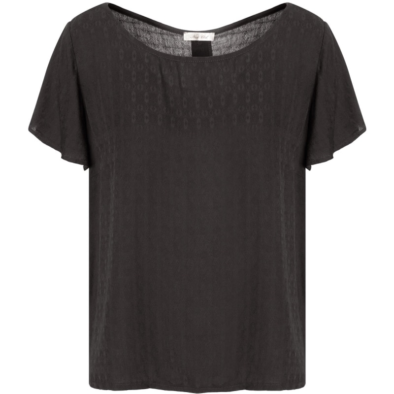 CAPITOLLIUM - BLUSA MAQUINETADA COM BOTÕES - PRETO