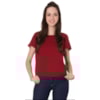 CAPITOLLIUM - BLUSA MAQUINETADA COM BOTÕES - VINHO