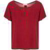 CAPITOLLIUM - BLUSA MAQUINETADA COM BOTÕES - VINHO