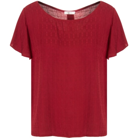 CAPITOLLIUM - BLUSA MAQUINETADA COM BOTÕES - VINHO
