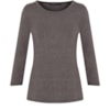 CAPITOLLIUM - BLUSA MESCLA WISH M3/4 - GRAFITE