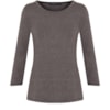 CAPITOLLIUM - BLUSA MESCLA WISH M3/4 - GRAFITE