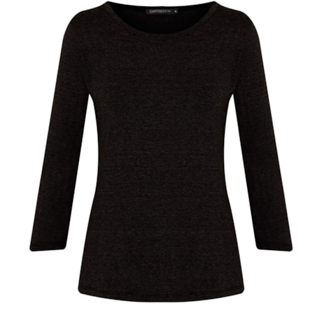 CAPITOLLIUM - BLUSA MESCLA WISH M3/4 - PRETO CAPITOLLIUM - BLUSA MESCLA WISH M3/4 - PRETO
