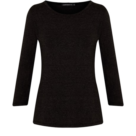 CAPITOLLIUM - BLUSA MESCLA WISH M3/4 - PRETO