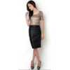 CAPITOLLIUM - BLUSA METALIZADA ONÇA M/C - BEGE