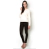 CAPITOLLIUM - BLUSA MOLETOM GUIPURE COSTAS M/L - CRU