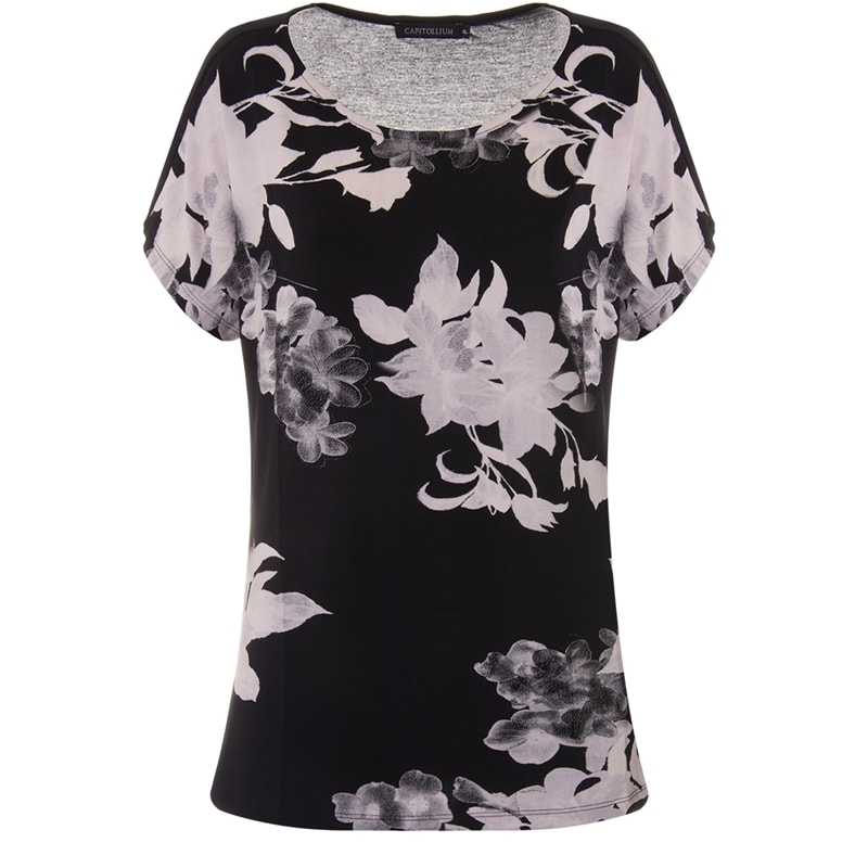 CAPITOLLIUM - BLUSA P&B FRENTE ESTAMPADA - FLORAL