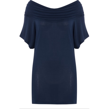 CAPITOLLIUM - BLUSA RAGLAN C/NERVURAS M/C - MARINHO