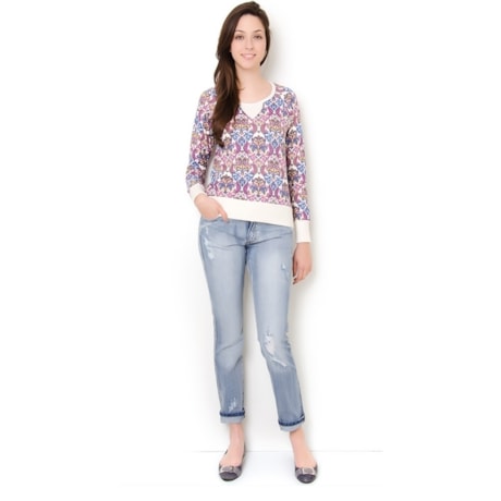 CAPITOLLIUM - BLUSA RAGLAN THAIS M/L MOLETINHO FLEECE - ESTAMPADO CAPITOLLIUM - BLUSA RAGLAN THAIS M/L MOLETINHO FLEECE - ESTAMPADO