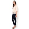 CAPITOLLIUM - BLUSA RENDA C/ MALHA M/L - OFF WHITE