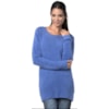 CAPITOLLIUM - BLUSA SOFT BÁSICA DECOTE CANOA - AZUL ROYAL CAPITOLLIUM - BLUSA SOFT BÁSICA DECOTE CANOA - AZUL ROYAL