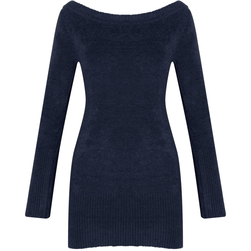 CAPITOLLIUM - BLUSA SOFT BÁSICA DECOTE CANOA - AZUL ROYAL CAPITOLLIUM - BLUSA SOFT BÁSICA DECOTE CANOA - AZUL ROYAL