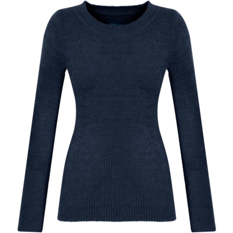 CAPITOLLIUM - BLUSA SOFT BÁSICA DECOTE REDONDO - AZUL ROYAL CAPITOLLIUM - BLUSA SOFT BÁSICA DECOTE REDONDO - AZUL ROYAL