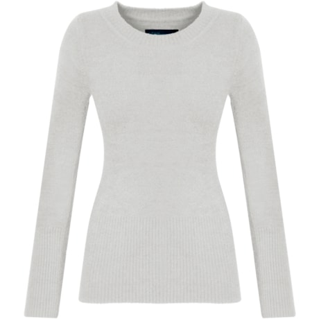 CAPITOLLIUM - BLUSA SOFT BÁSICA DECOTE REDONDO - BRANCO