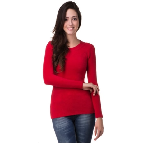 CAPITOLLIUM - BLUSA SOFT BÁSICA DECOTE REDONDO - CINZA