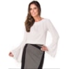 CAPITOLLIUM - BLUSA TIRAS COM PÉROLAS COSTAS - BRANCO